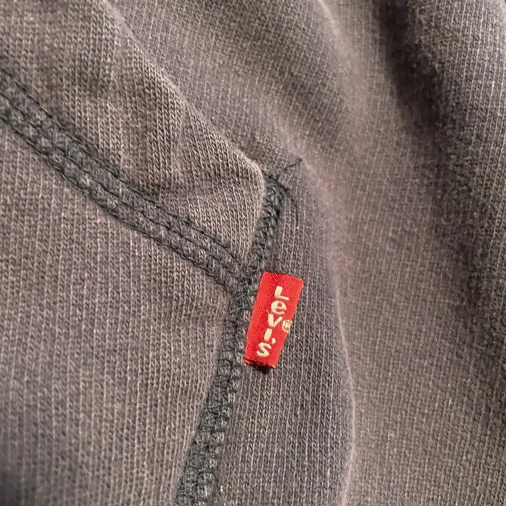 Vintage Levi's Levi Strauss Spellout Embroidered Hoodie Sweatshirt XL 90s Y2K